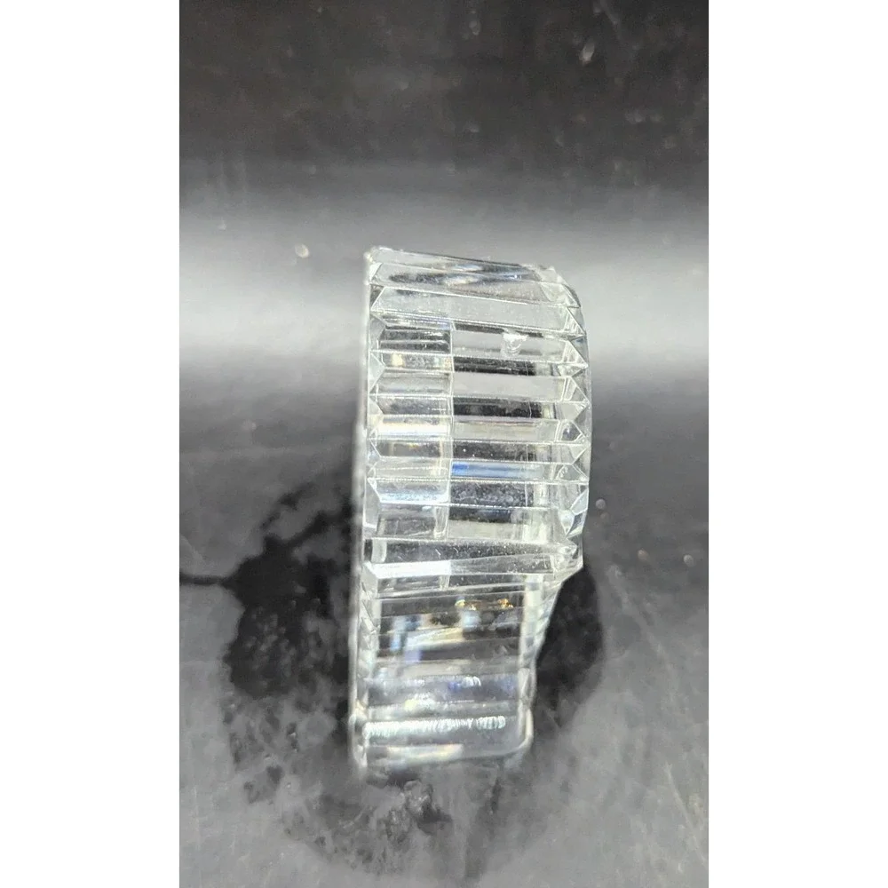 Vintage Waterford Crystal Small Mantle Desk Clock Casing 2.5